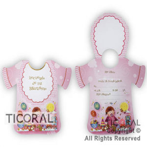 ESTAMPA 16007 REMERITA BAUTISMO ROSA x 10